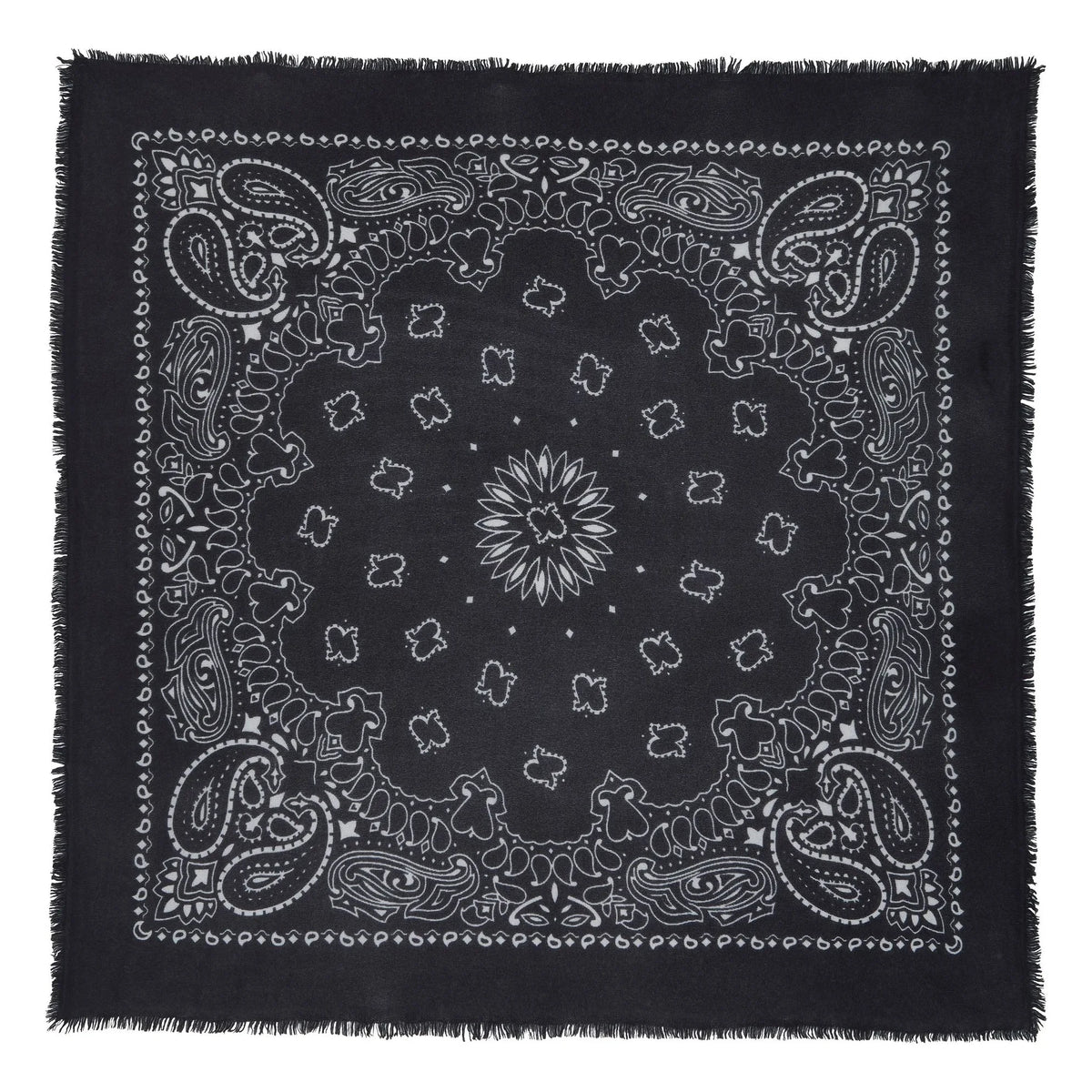 Kujten - Hachiko Cashmere Bandana | Black