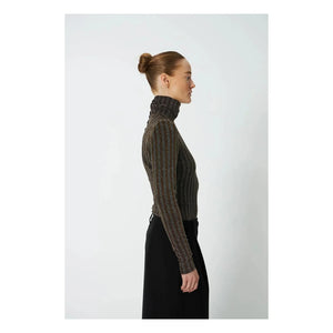 Stella Nova - Irize Striped Blouse | Gold