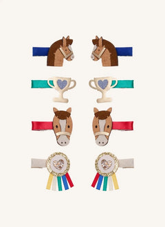 Mimi & Lula - 8-piece Pony Stick Set | Red