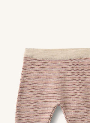 Wheat - Neel Merino Wool Tights | Pink