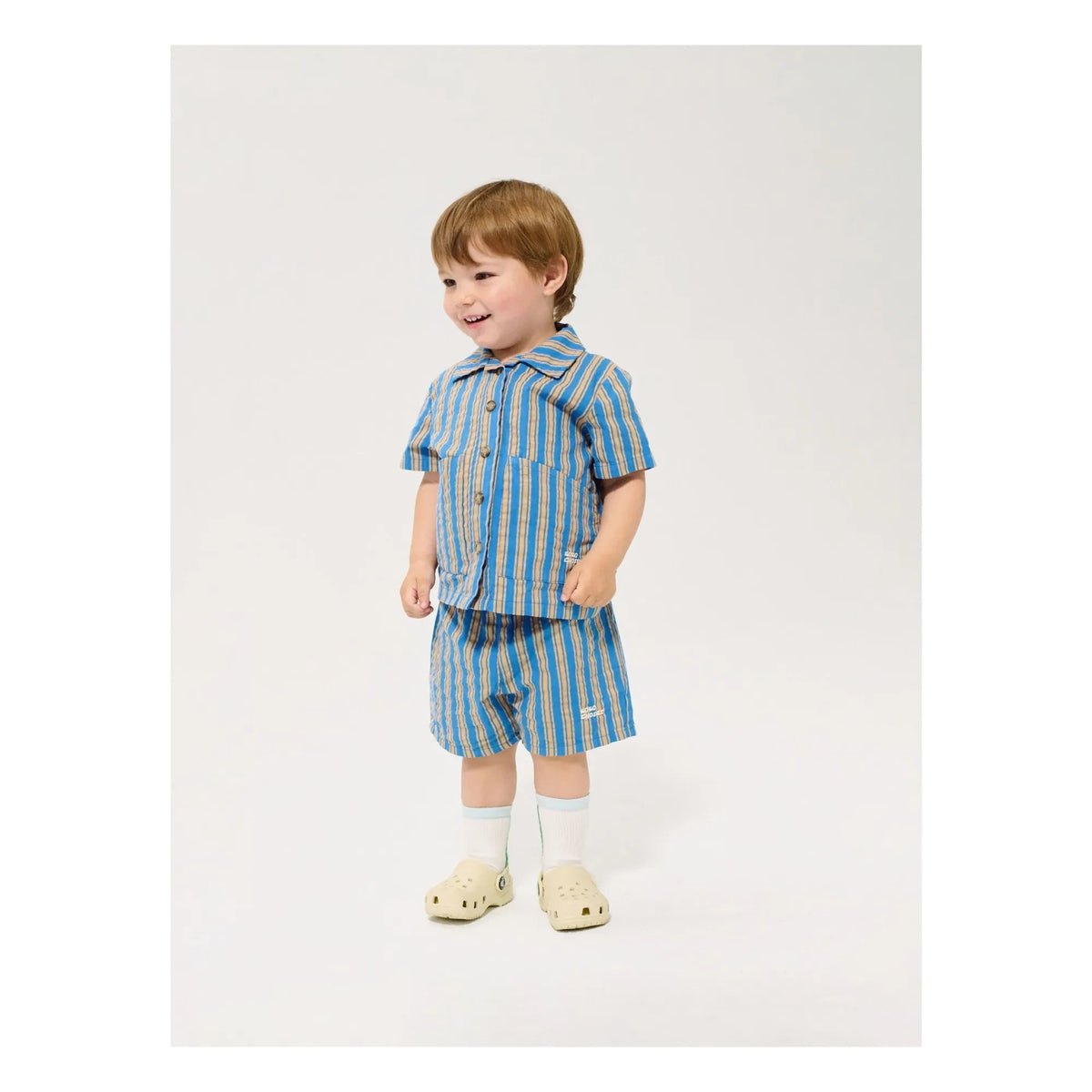 Bobo Choses - Blue Striped Baby Shorts