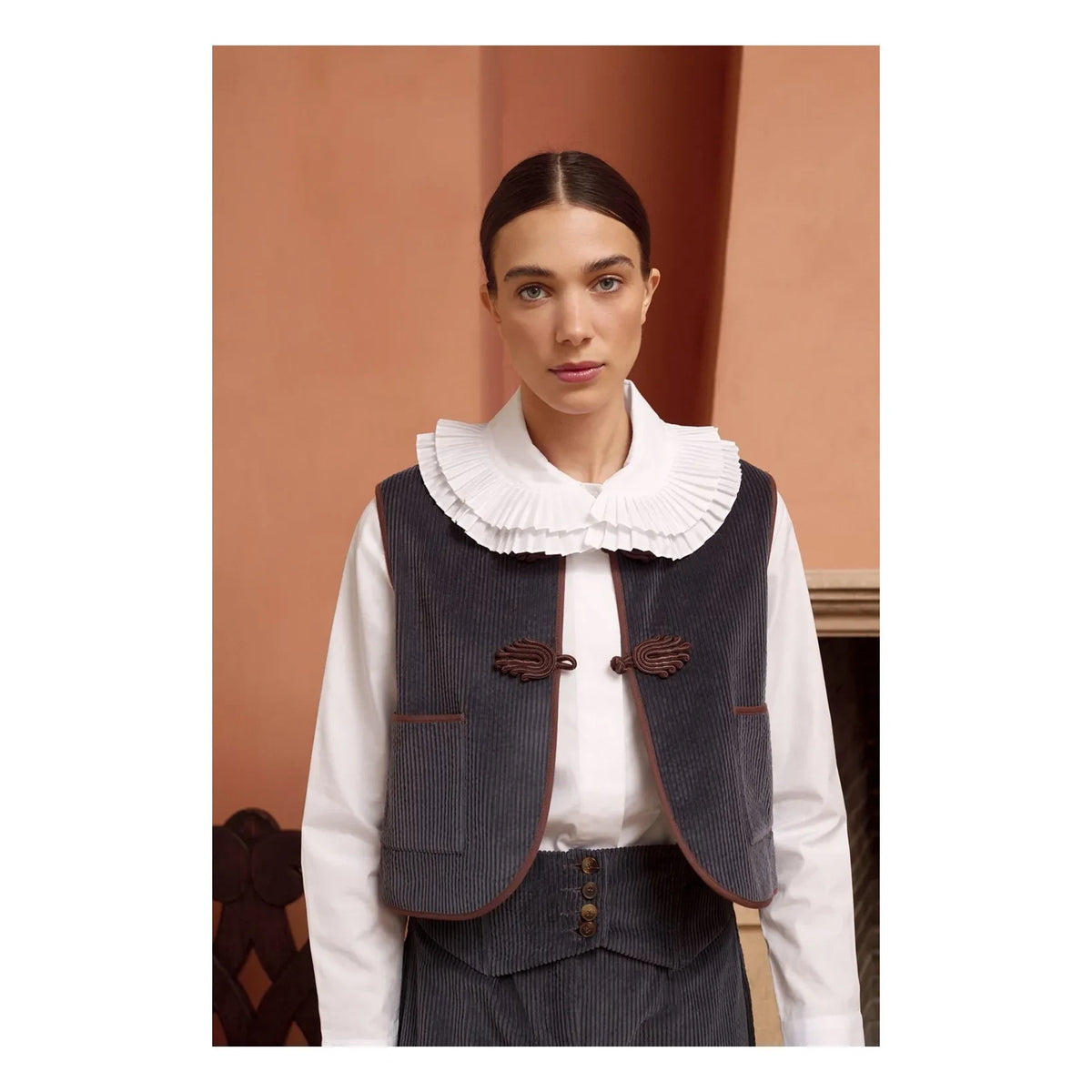 Maria de la Orden - Vienna Cotton Jacket | Navy