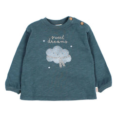 Búho - Sweet Dreams Organic Cotton T-Shirt | Sky Blue