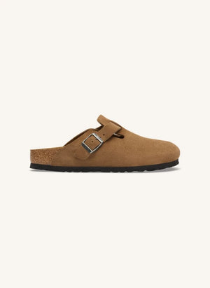 BIRKENSTOCK - Boston Suede Clogs | Camel