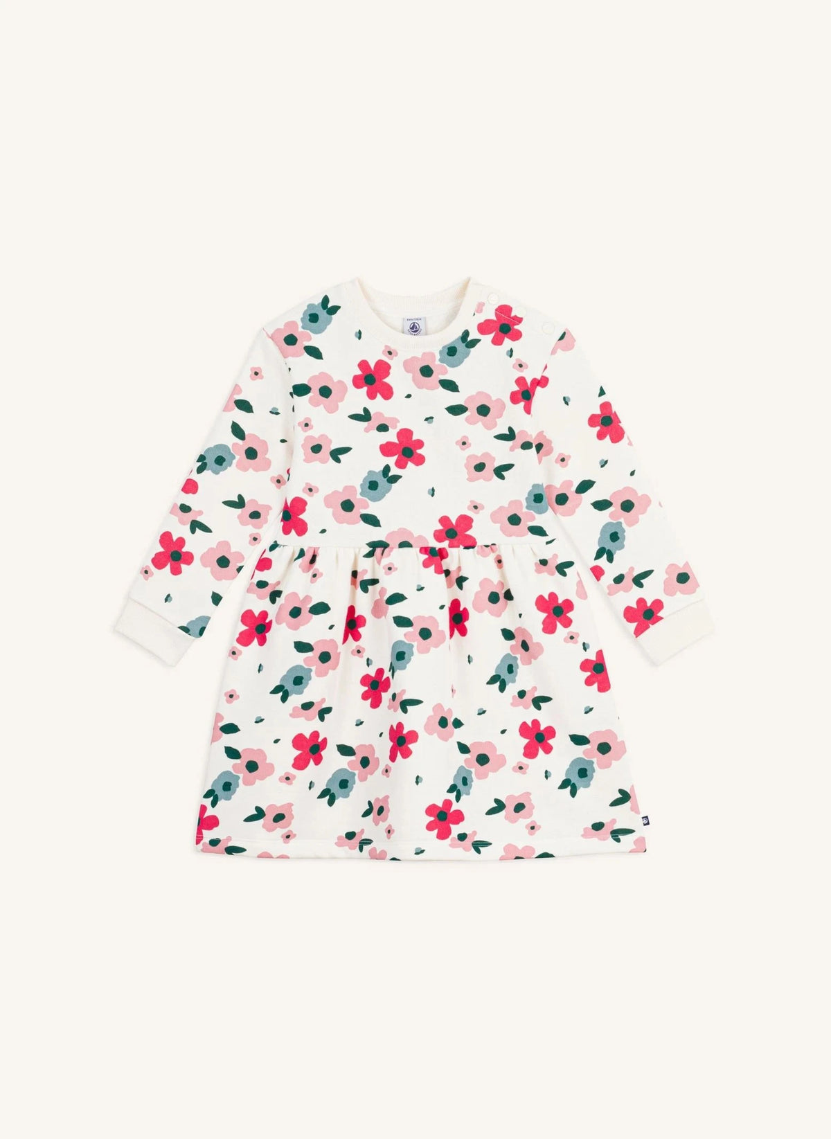 Petit Bateau - Floral dress | Ecru