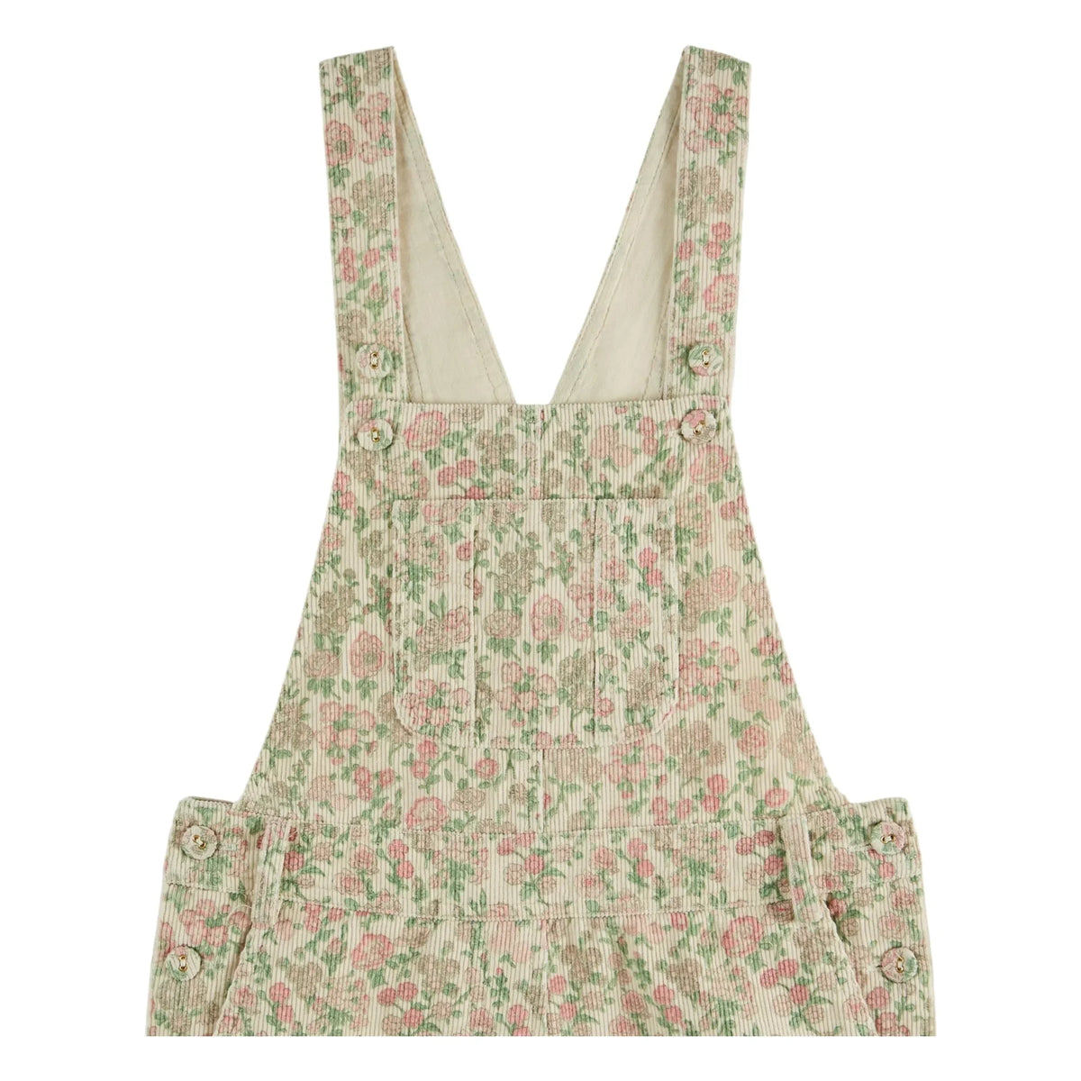 Emile et Ida - Floral Velvet Romper | Beige