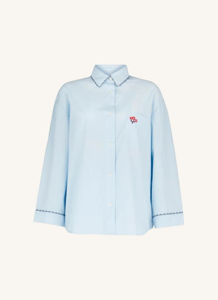 Becksöndergaard - Scallop Flotile Pajama Top | Blue