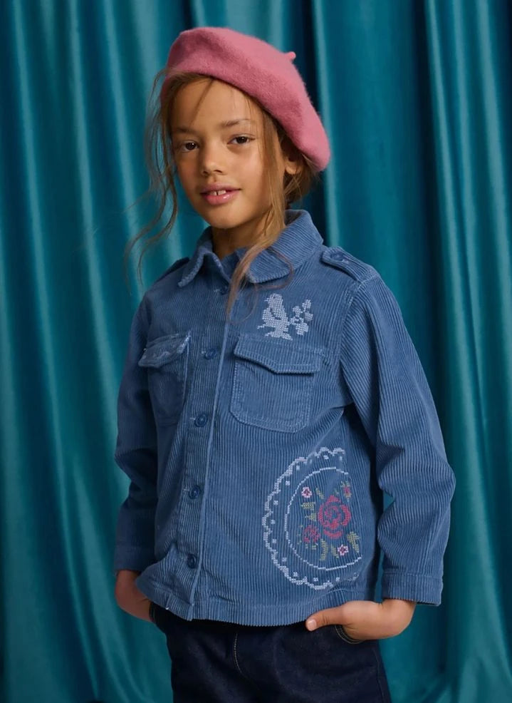 Gingersnaps - Vicenta Embroidered Velvet Jacket | Mavi