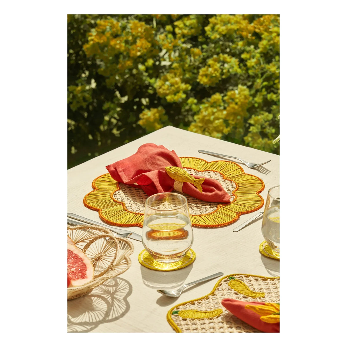 Coro Cora - Brezzy American Placemat | Yellow