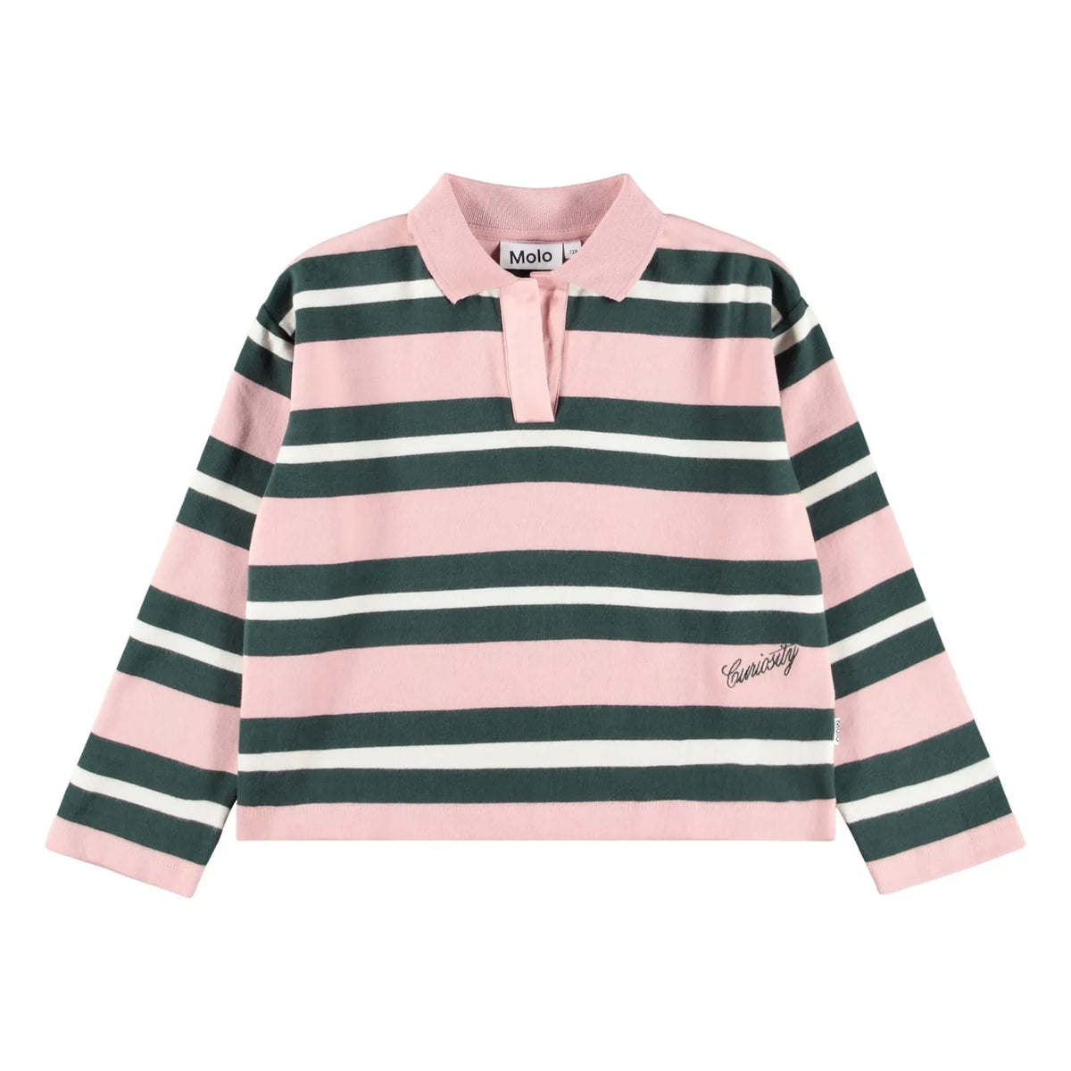 Molo - Striped Polo Mille Organic Cotton | Powder Pink