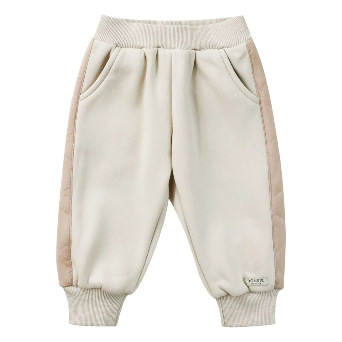 Donsje - Noorien Dual-Material Joggers | Ecru