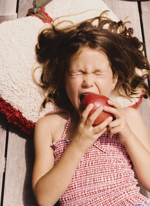 Lorena Canals - Apple Floor Cushion | Red