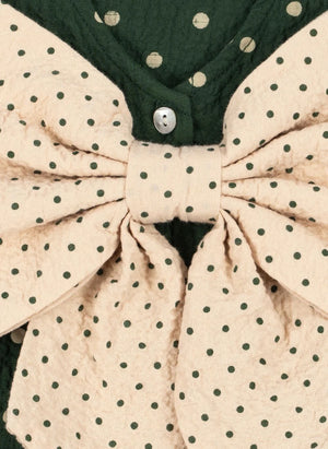 Konges Sløjd - Elin Polka Dot Dress, Organic Cotton | Green