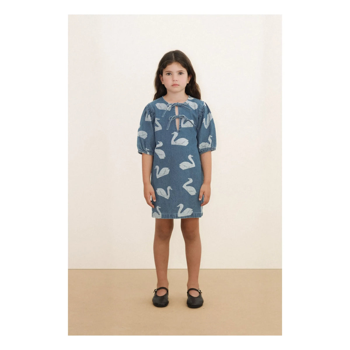 Tinycottons - Denim Swan Dress | Blue