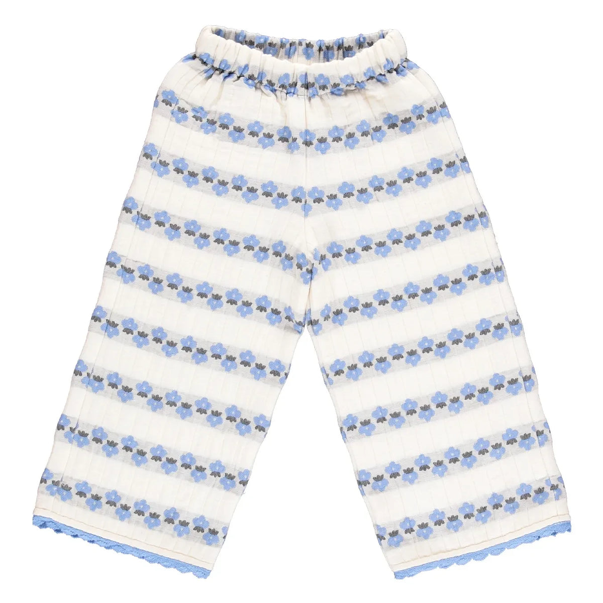 Bebe Organic - Scilla Floral Print Trousers | Blue