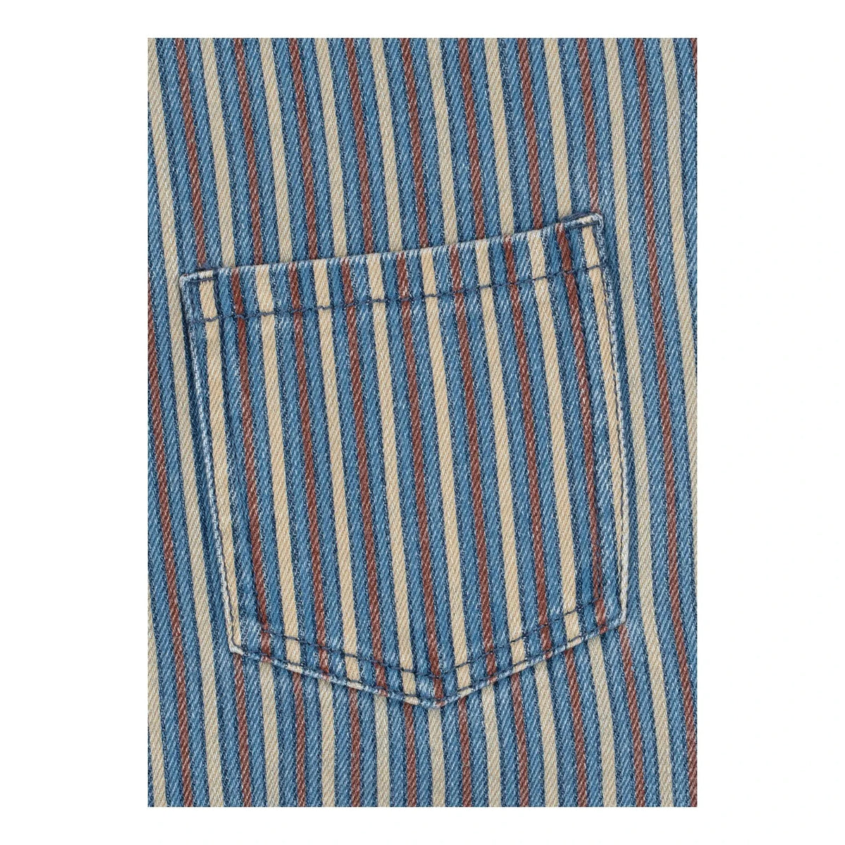 Konges Sløjd - Magot Striped Organic Cotton Denim Overalls | Blue