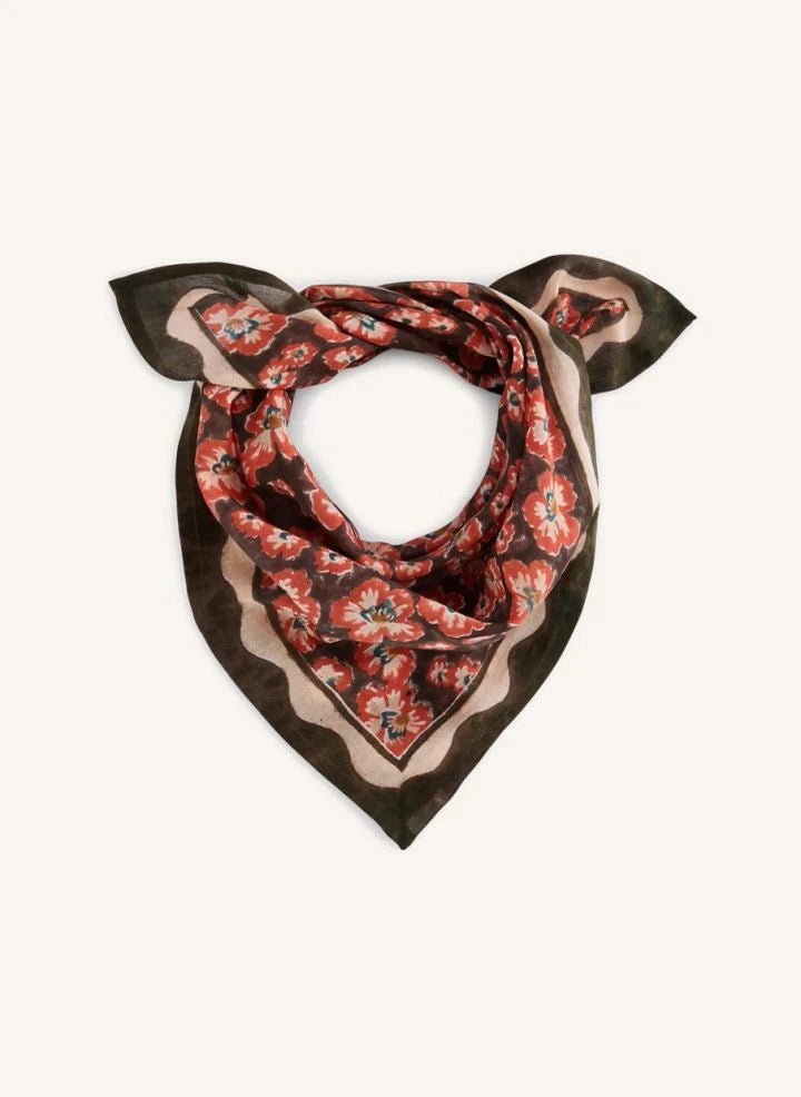 Apaches - Falala Floral Patterned Shawl | Navy