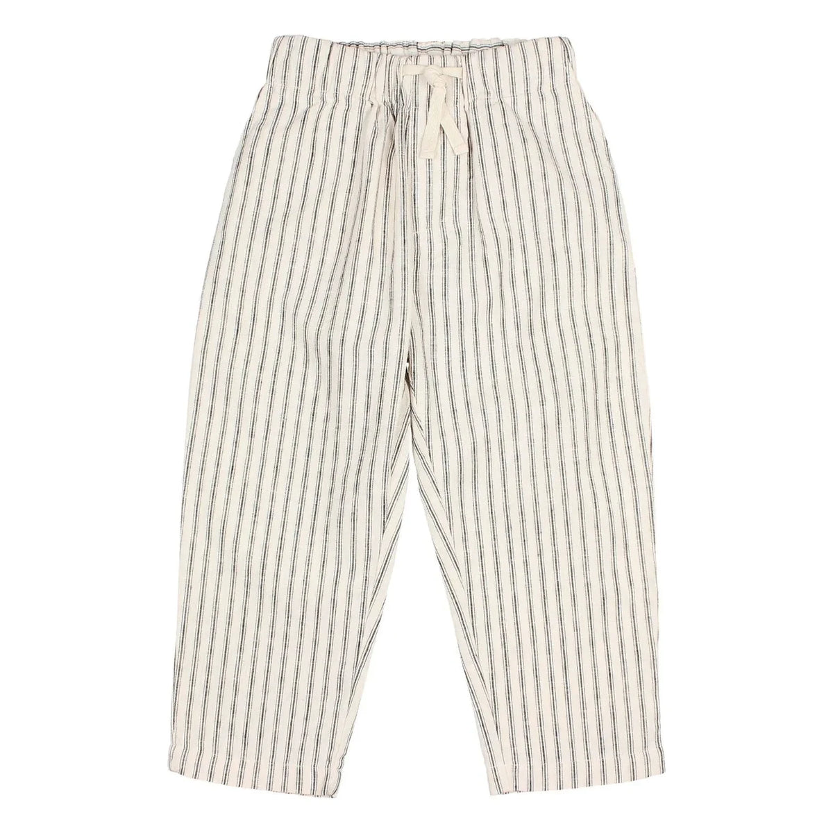Búho - Linen Striped Pants | Ecru