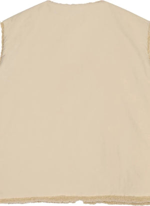 Smallable Kid - Jude Sleeveless Sherpa Jacket | Beige