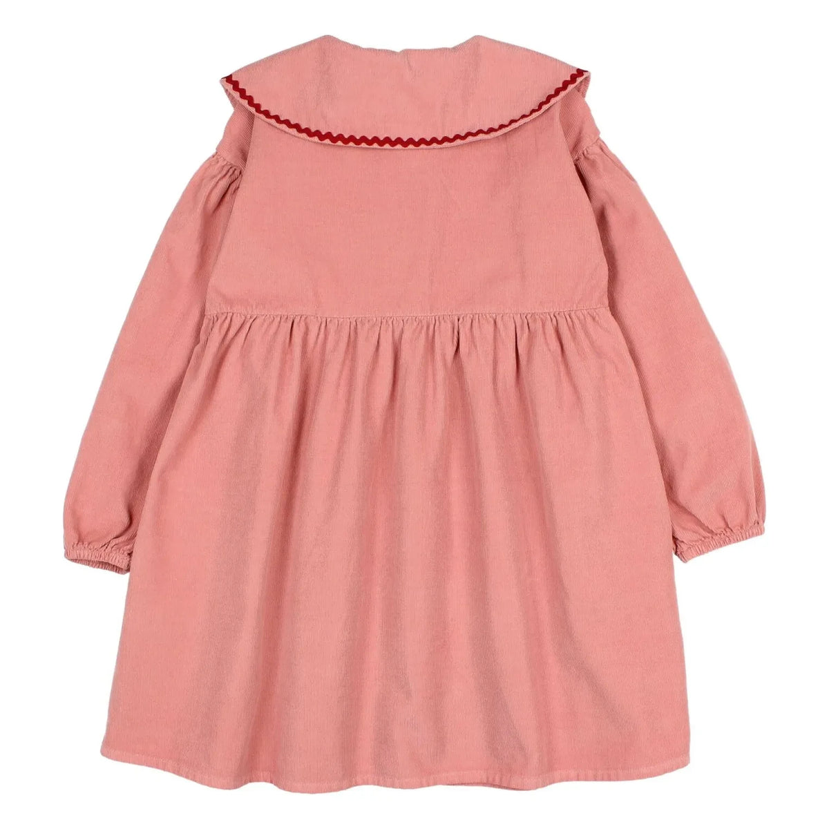 Búho - Claudine Collar Velvet Ruffled Dress | Pink