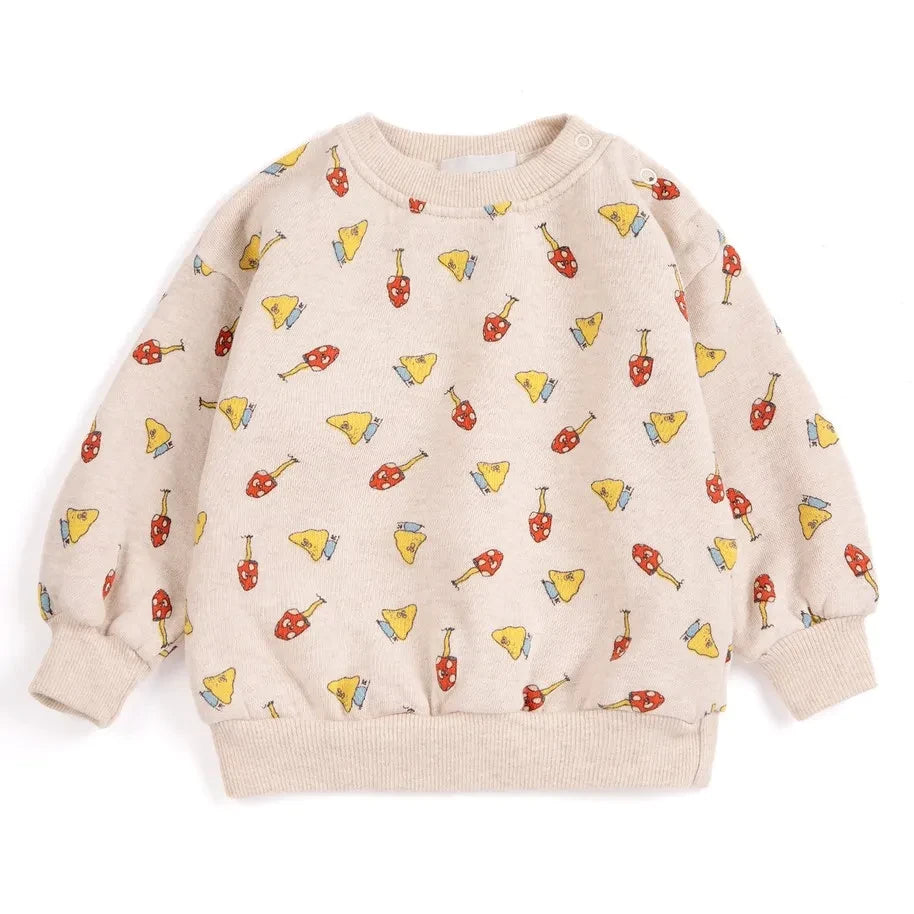 Bobo Choses - Mushroom Sweat Organic Cotton Baby | Ecru