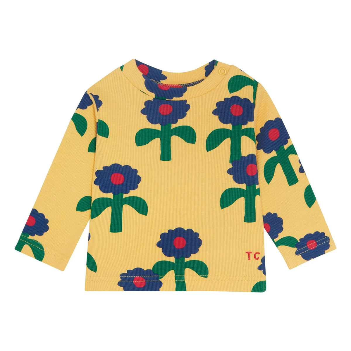 The Campamento - Flowers Baby T-Shirt | Yellow