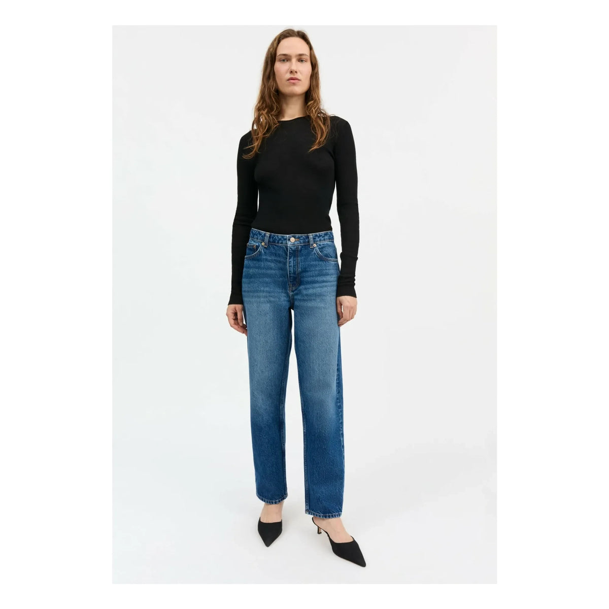 Skall Studio - Allison Organic Cotton Jeans | Washed Blue