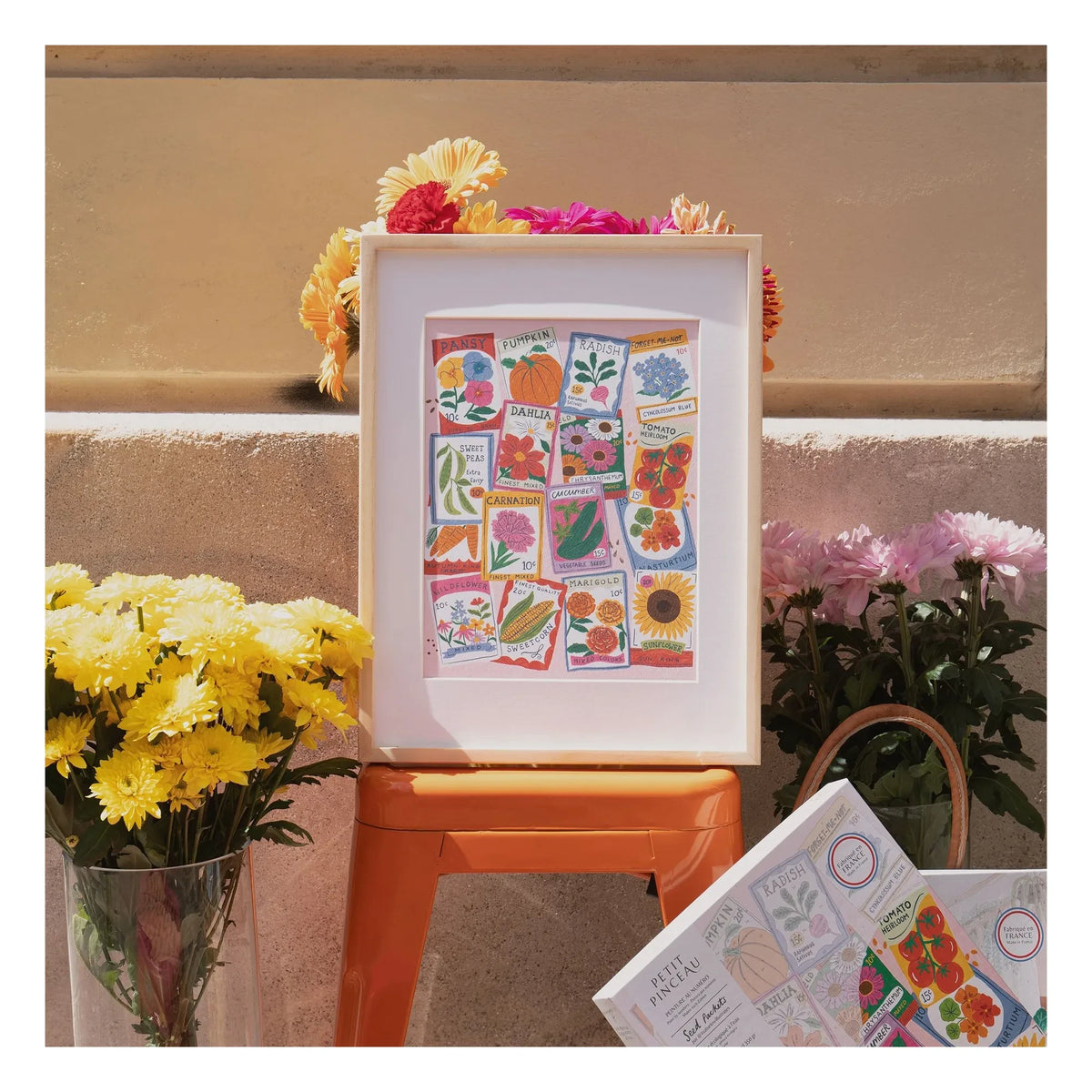 La Petite Épicerie - Numbered coloring set - Seed bags