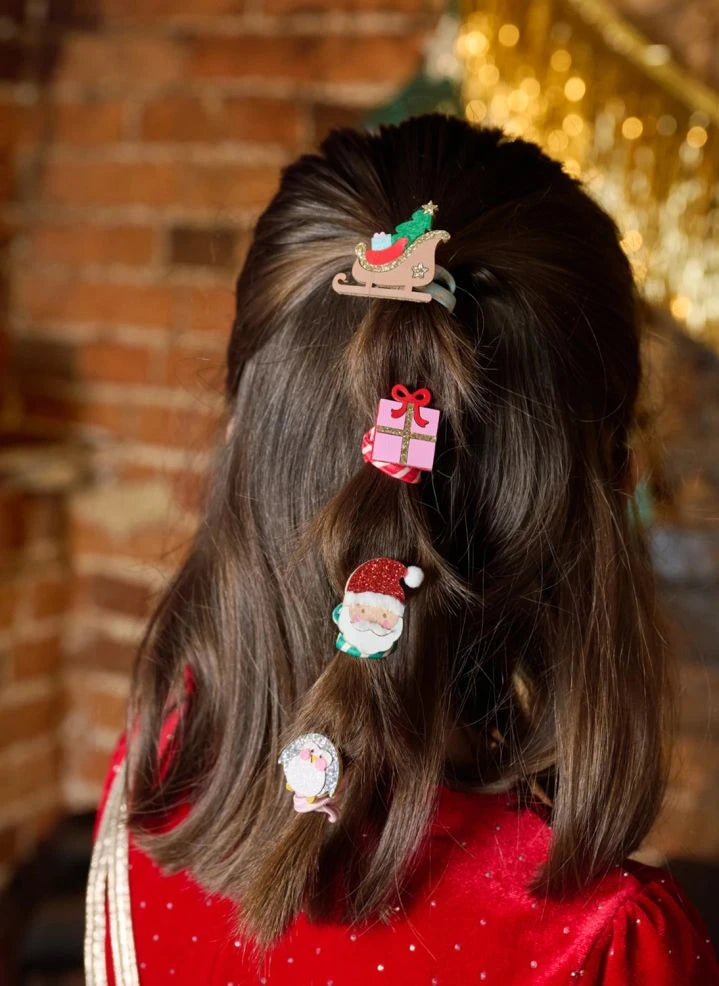 Rockahula Kids - 4-piece Santa Scrunchie Set | Red