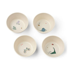 Liewood - Cees Bowls - 4-piece Set | Tamtam/Sandy
