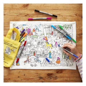 EatSleepDoodle - Fairy Tale Coloring Placemat
