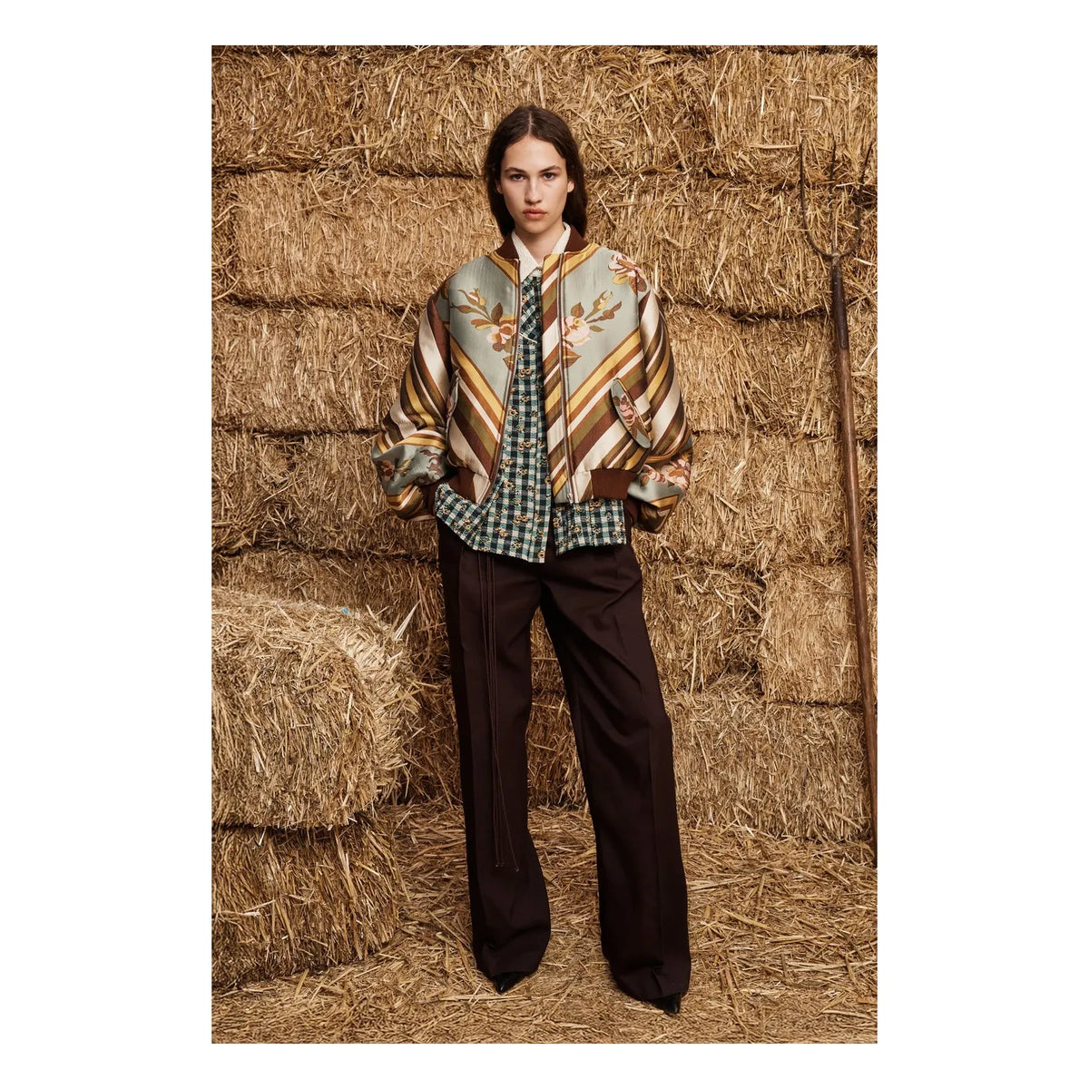 Alémais - Bomber La Rosa Jacquard | Brown