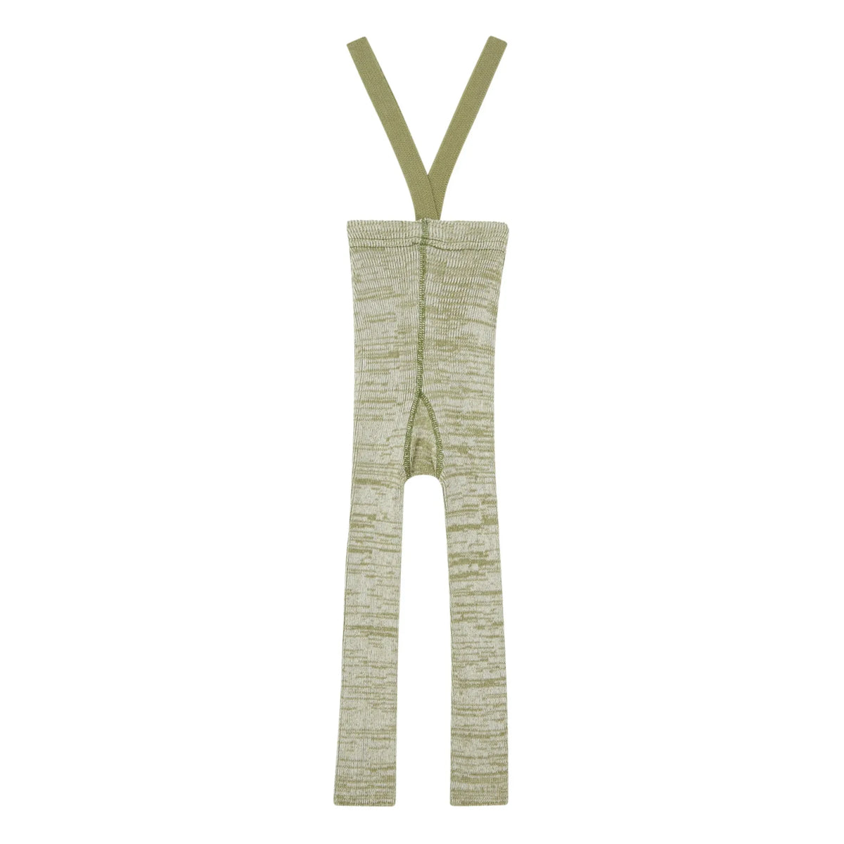 Silly Silas - Organic Cotton Striped Tights | Heather Green