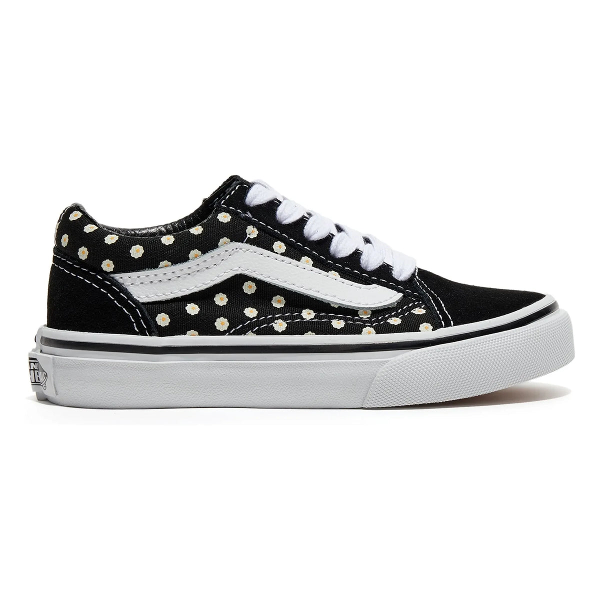 Vans - Old Skool Floral Pattern Lace-Up Sneakers | Black