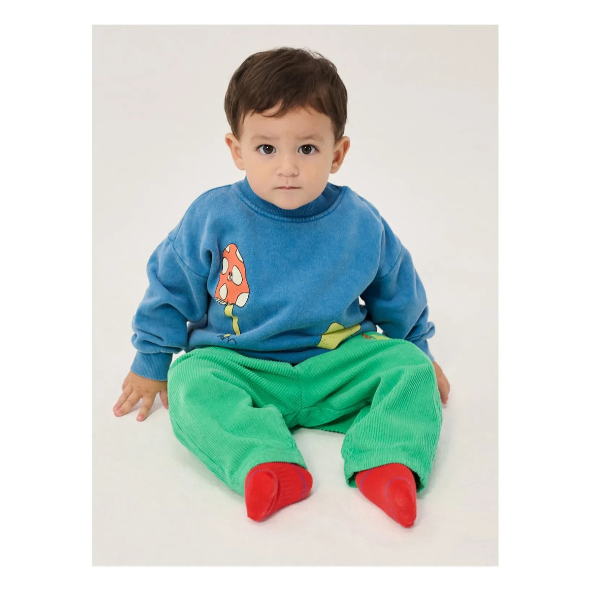 Bobo Choses - Mushroom Sweat Organic Cotton Baby | Blue