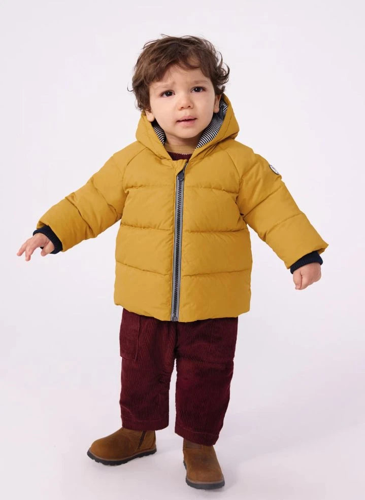 Petit Bateau - Plain Baby Down Jacket | Yellow