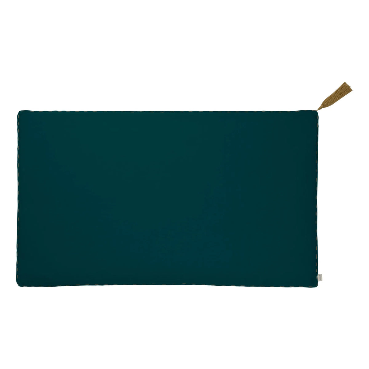 Numero 74 - Organic Cotton Rectangular Pillow | Teal Blue