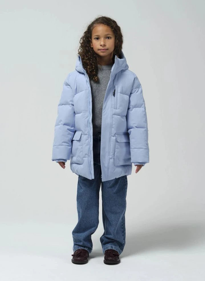 Gosoaky - Tiger Eye Waterproof Down Puffer Coat | Light Blue