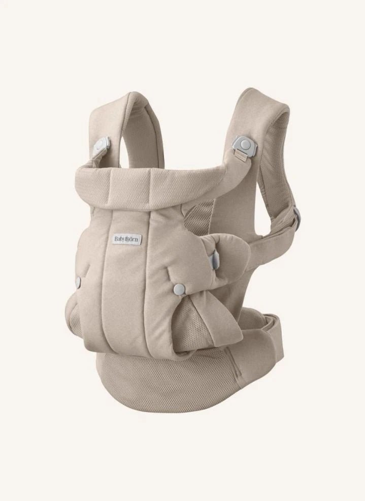 BabyBjörn - Baby Carrier - Soft Brushed Woven Fabric, Sand Grey | Sand grey