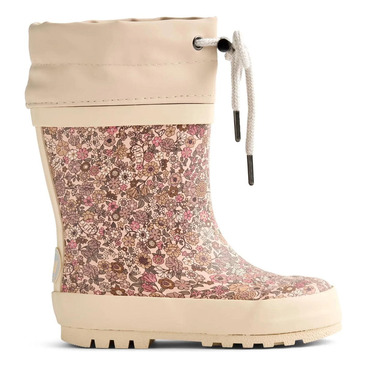 Wheat - Thermo-Printed Floral Rain Boots | Pink
