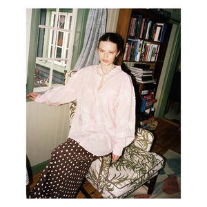 SISSEL EDELBO - Powder Pink Organic Cotton Blouse | Light Powder