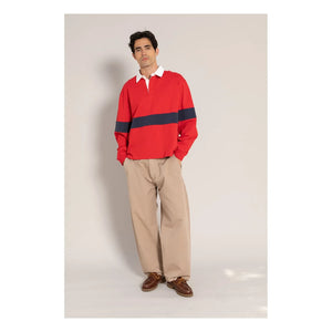 Smallable Man - Fausto Organic Cotton Polo T-shirt | Dark red