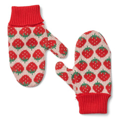 Flöss - Strawberry Line Mittens | Red