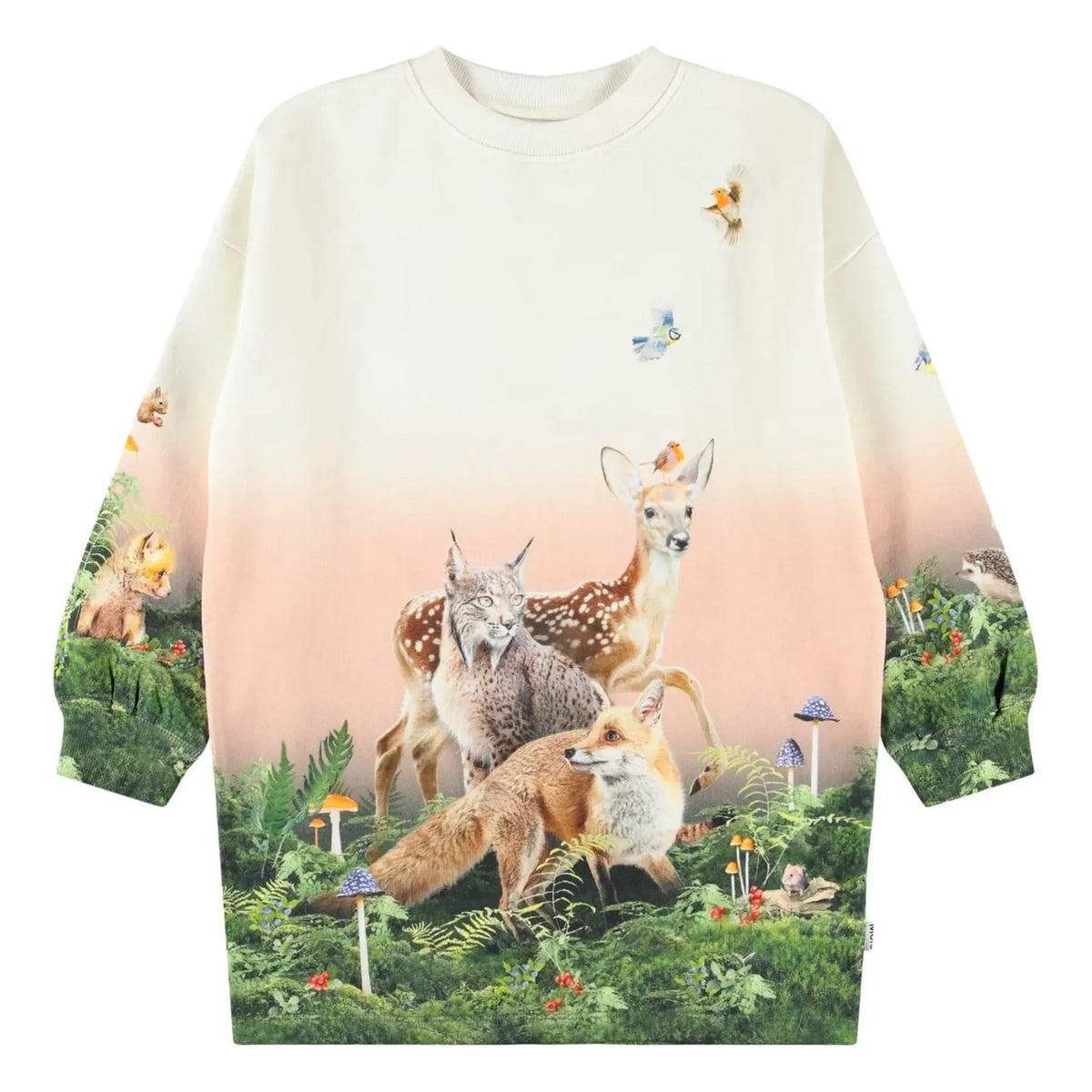 Molo - Cyrella Animals Organic Cotton Dress | White