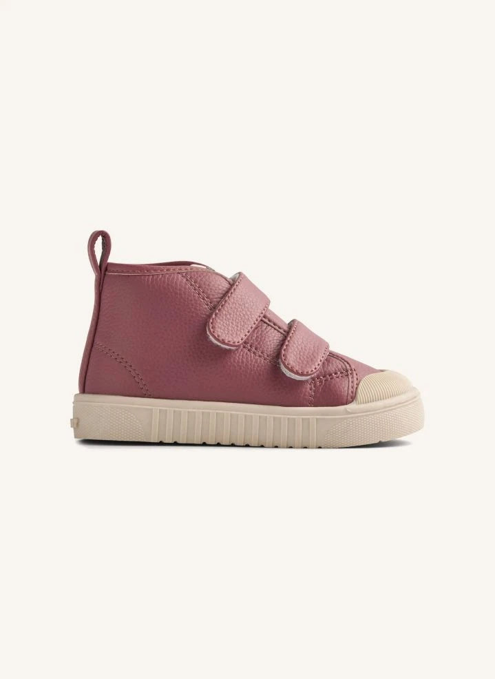 Wheat - Leo Leather Scratch-resistant Sneakers | Dusty Pink