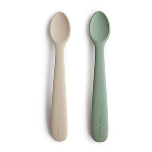 Mushie - Silicone Spoons - Set of 2 | Green