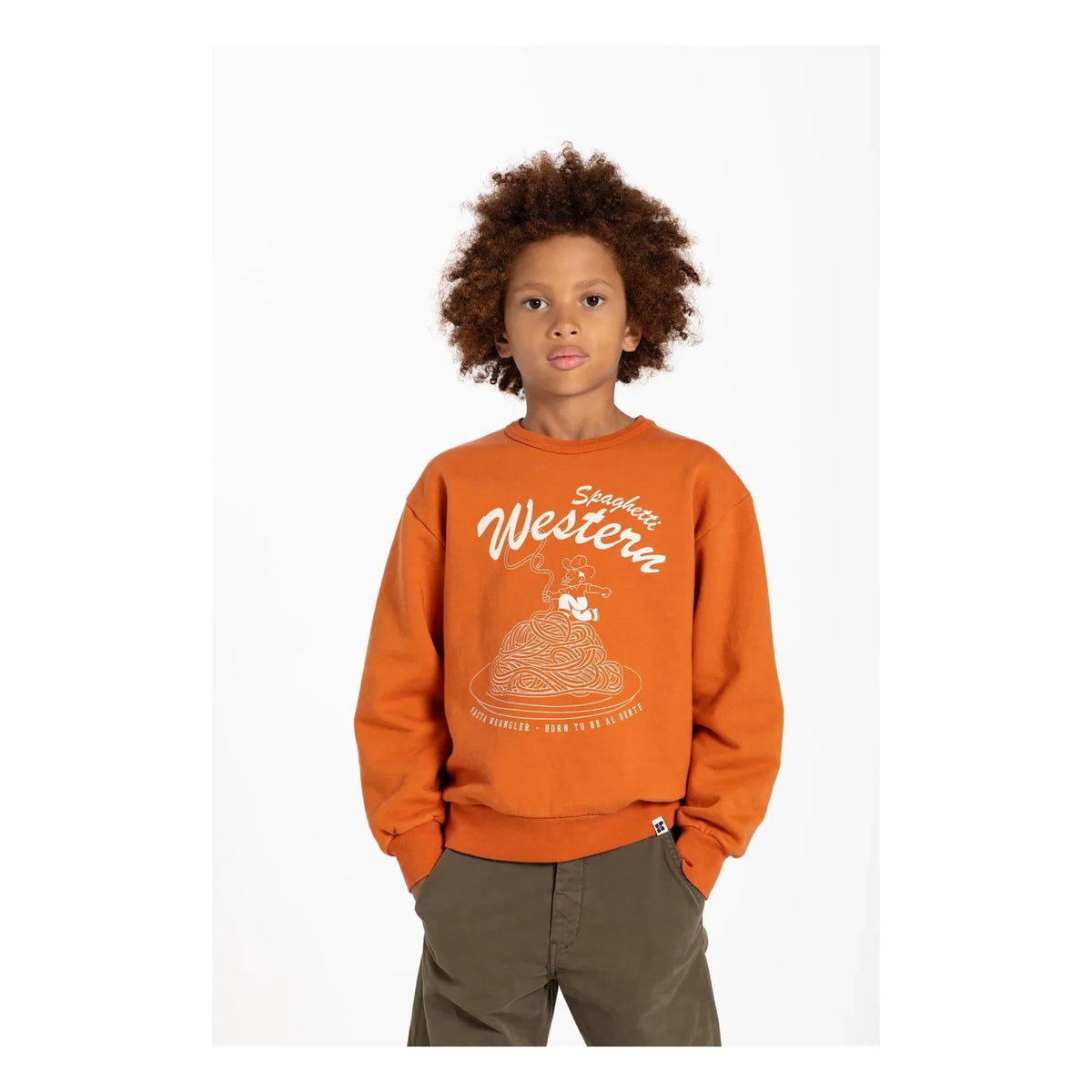 Hundred Pieces - Ryde Spaghetti Organic Cotton Sweatshirt | Burnt Orange
