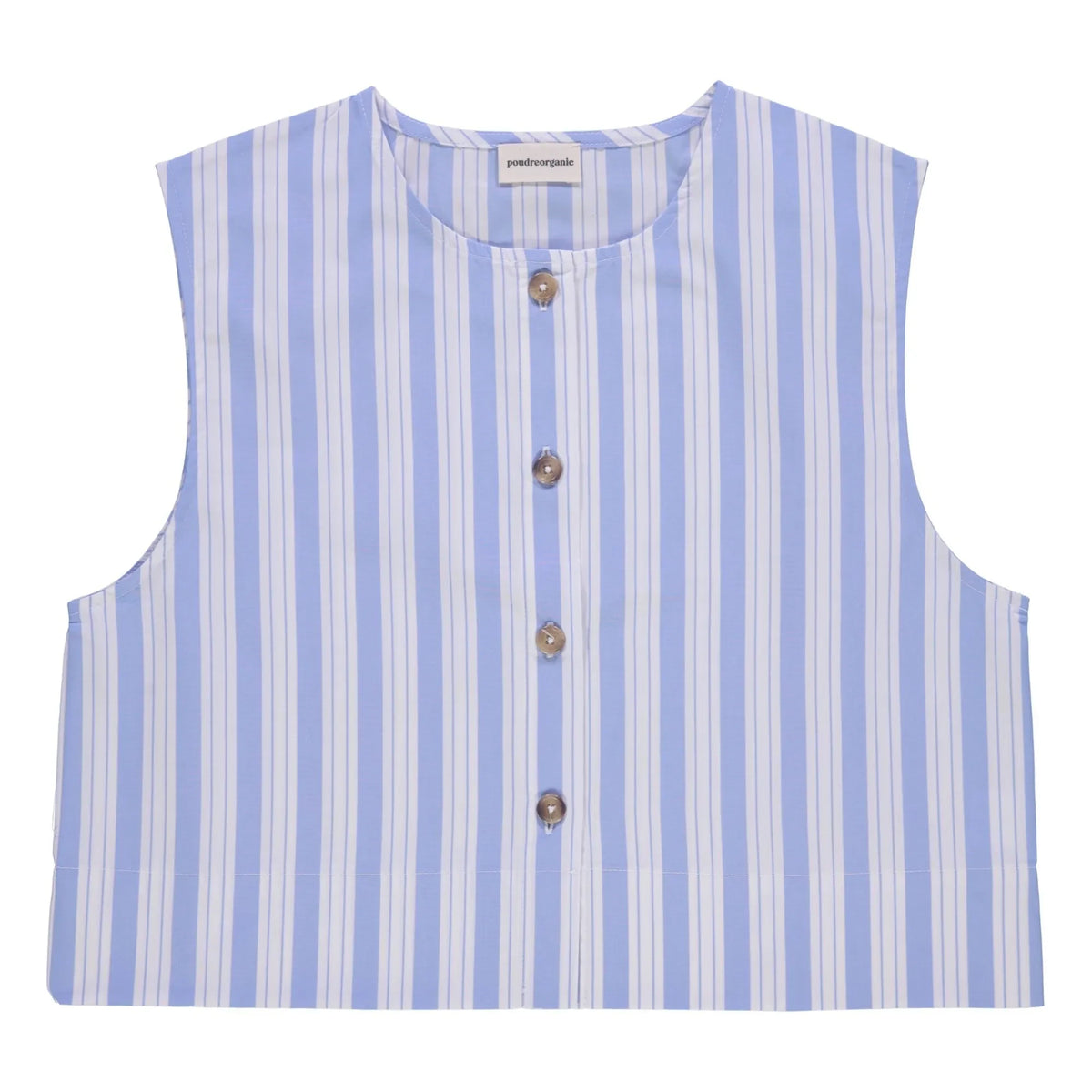 Poudre Organic - Vanilla Striped Blouse | Blue