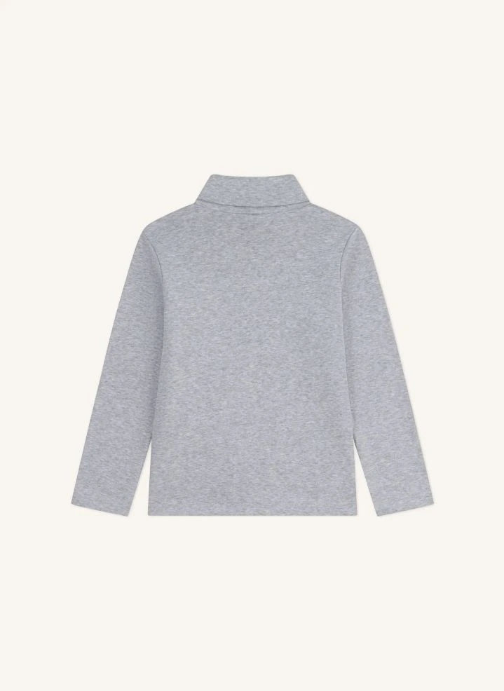 Petit Bateau - Logo turtleneck | Grey melange