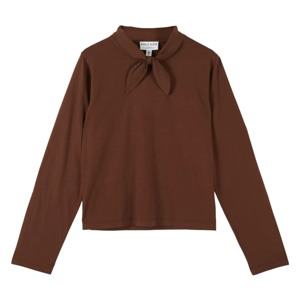 Emile et Ida - Noeud Elora T-Shirt | Ebony
